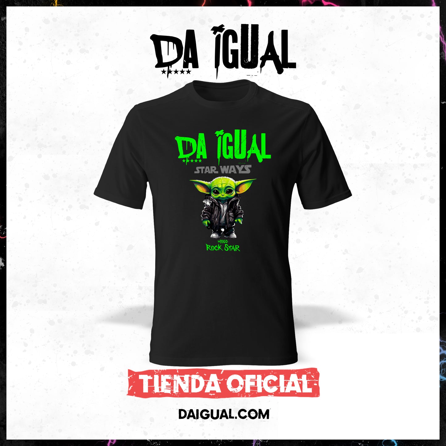 Camiseta Da Igual Oficial (MOD ROCK STAR)