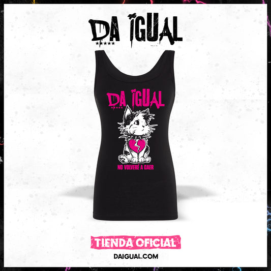 Camiseta Da Igual Oficial (GATITO Punk No Volveré A Caer) W